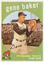 1959 Topps Baseball Cards      238     Gene Baker WB